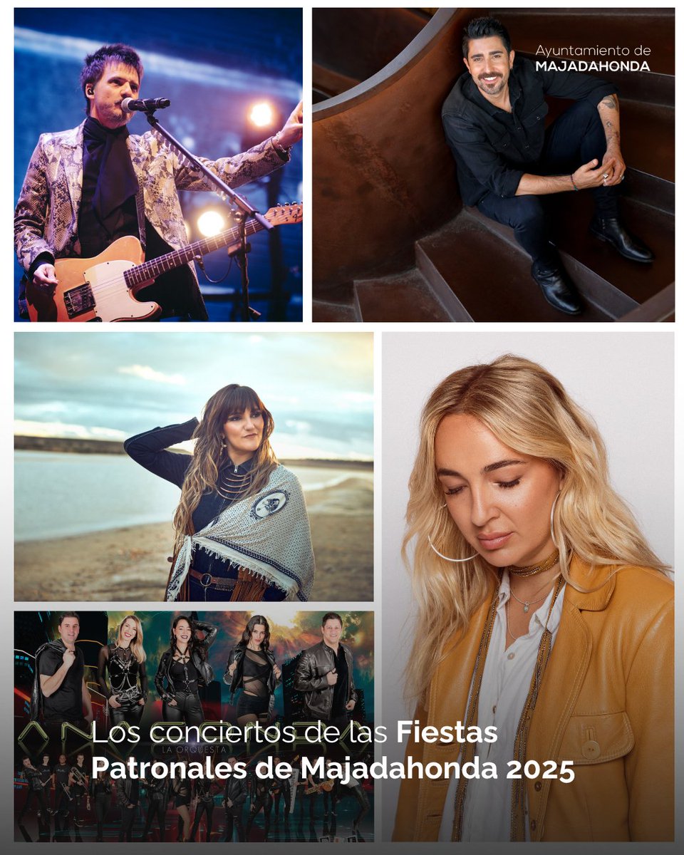 🎤🥳 <a href="/RozalenMusic/">Rozalén</a>, <a href="/Coque_Malla/">Coque Malla</a>, <a href="/AlexUbagoficial/">Alex Ubago Oficial</a>  y Paula Matheus, protagonistas de los conciertos de las fiestas de Majadahonda.

🔹No faltarán las grandes orquestas como Panorama, “La Misión”, “Anaconda”, además de jóvenes artistas como Inazio.

majadahonda.org/noticias/-/ass…