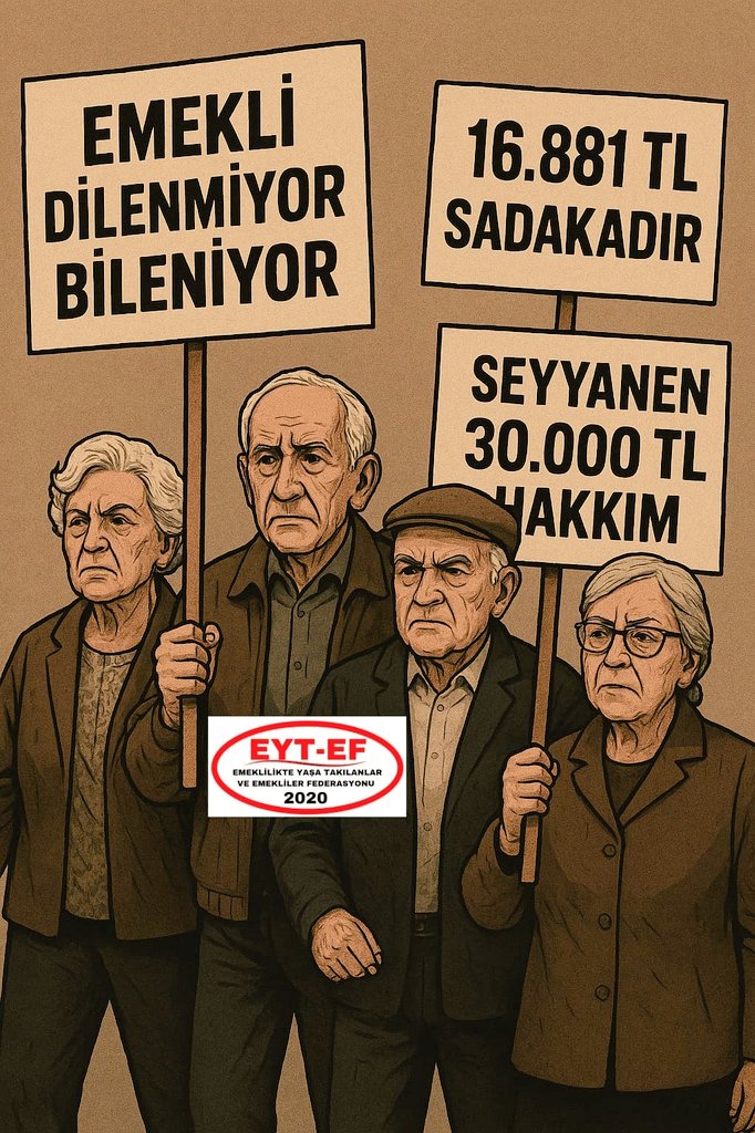tetikci064's tweet image. #EmekliDilenmiyorBileniyor
Emekli ne sadaka ne lütuf peşinde !
Kutsal alın teriyle kurduğu hayatı
İnsanca ve onuruyla yaşama mücadelesinde !
#Emekli dilenmiyor, bileniyor!
Ve o bilenmiş ses,
Sandıkta yankılanacak !
@RTErdogan
@isikhanvedat