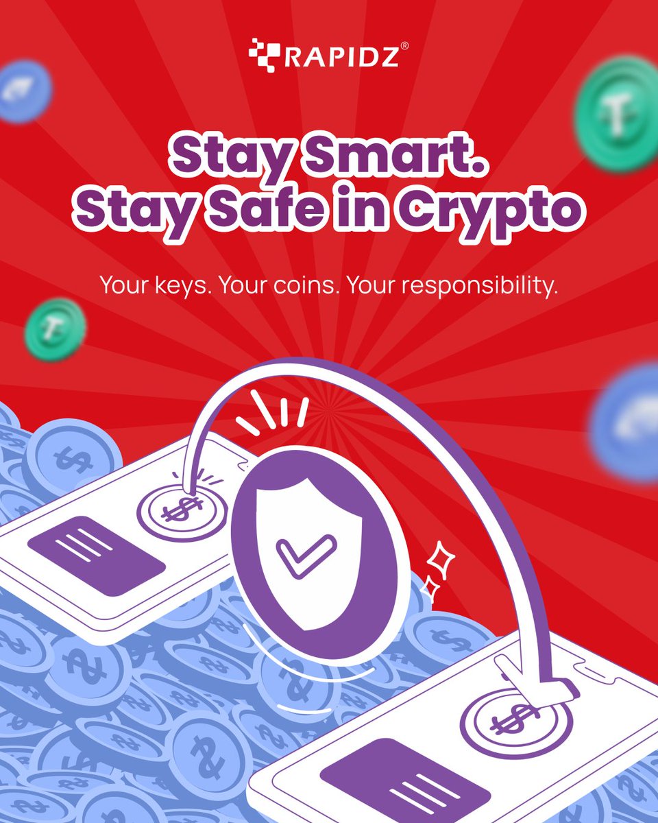 New to crypto? Or just need a refresher?
Here are some simple but powerful ways to protect yourself in the Web3 world. 🛡️

✅ Use hardware wallets for long-term storage
✅ Enable 2FA on all your exchange accounts
✅ Never share your seed phrase — not even with "support"
✅ Avoid