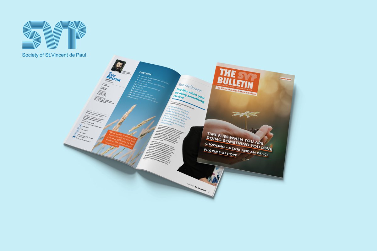 SVP_Ireland's tweet image. The SVP Bulletin – Summer 2025 edition is now live!

Our quarterly magazine highlights the incredible work being done by SVP members and volunteers across Ireland, from supporting individuals and families facing hardship to advocating for social justice and equality.

Read the…