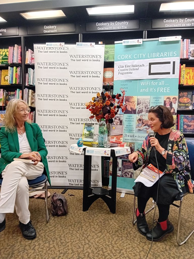 corkcitylibrary's tweet image. Congratulations to Eilís Ní Dhuibhne who has been announced as the new Laureate for Irish Fiction!
She visited Cork City Libraries in 2023 for the final event of that years One City One Book, "Liberty Terrace" by Madeleine D’Arcy.
#CorkCityLibraries #LaureateIrishFiction