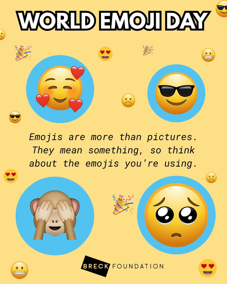 BreckFound's tweet image. Whether you're replying to a friend or chatting with someone new online, think about the emojis you're using and how they could be interpreted. 📱 Staying mindful helps keep conversations safe and respectful. #DigitalCommunication #OnlineSafety #EmojiAwareness 😜 😘 👾 🤗 🥳 🤠