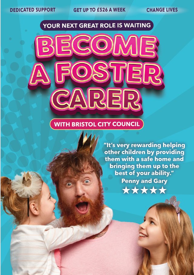 BristolCouncil's tweet image. Fostering takes real star power. It is the role of a lifetime.
Could you be the hero of your own story, and become a foster carer?
Find out more here: orlo.uk/i7Lce