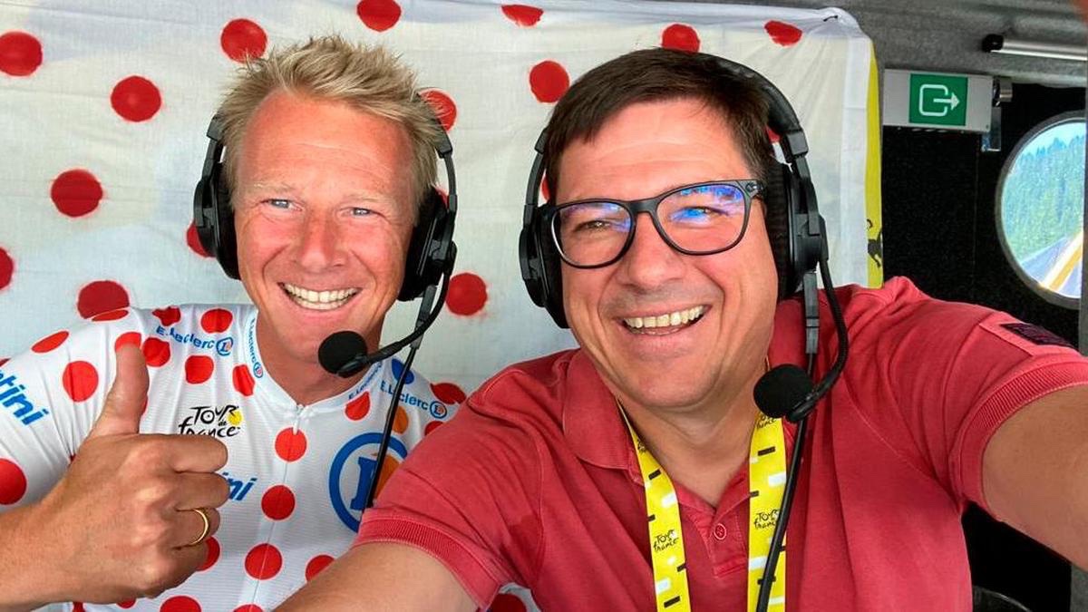 Und ja, liebe Zuschauer, ja, lieber Fabian, heute, ja heute, ist der Tag der Tage. Es wird ein spannender Tag, aber - vor allem! - wird es der Tag, an dem unser deutscher Radheld Florian Lipowitz das gelbe Trikot, des stärksten Fahrers einer Tour de France, an sich reißen wird.