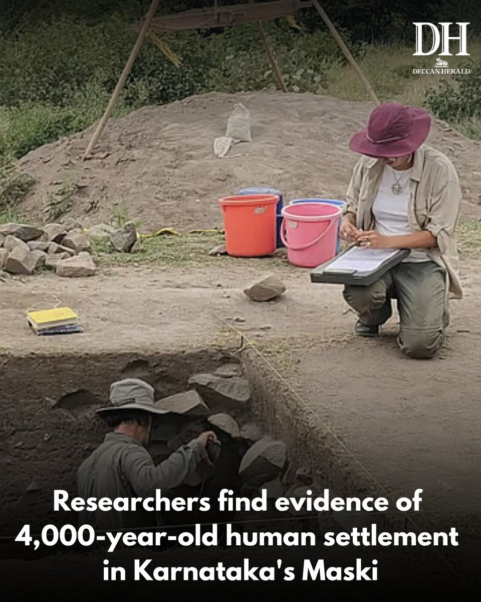 #Karnataka | The discovery of an inscription, dating back to the age of Maurya emperor Ashoka, first put Maski in #Raichur district on the #archaeological map. Now, a team of more than 20 researchers from the #UnitedStates of America, Canada, and India has found evidence that