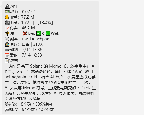 eth200000's tweet photo. 幸好没拿住，不然喊抄底200X了 $ANI ,群里 $ANI  300X + $CHAD  高点800X   

合约栽了，这一段时间都不在状态，休息几天，干回老本行了，只玩链上，二级我不是那块料。

要进群的，过几天再拉，现在没心情，扫链的交流群快满了，走我链接的优先拉，我也赚点返佣。

https://t.co/crUKV7HOgQ 

https://t.co/OltRhKHX7S  

https://t.co/YiMWR8Ybic