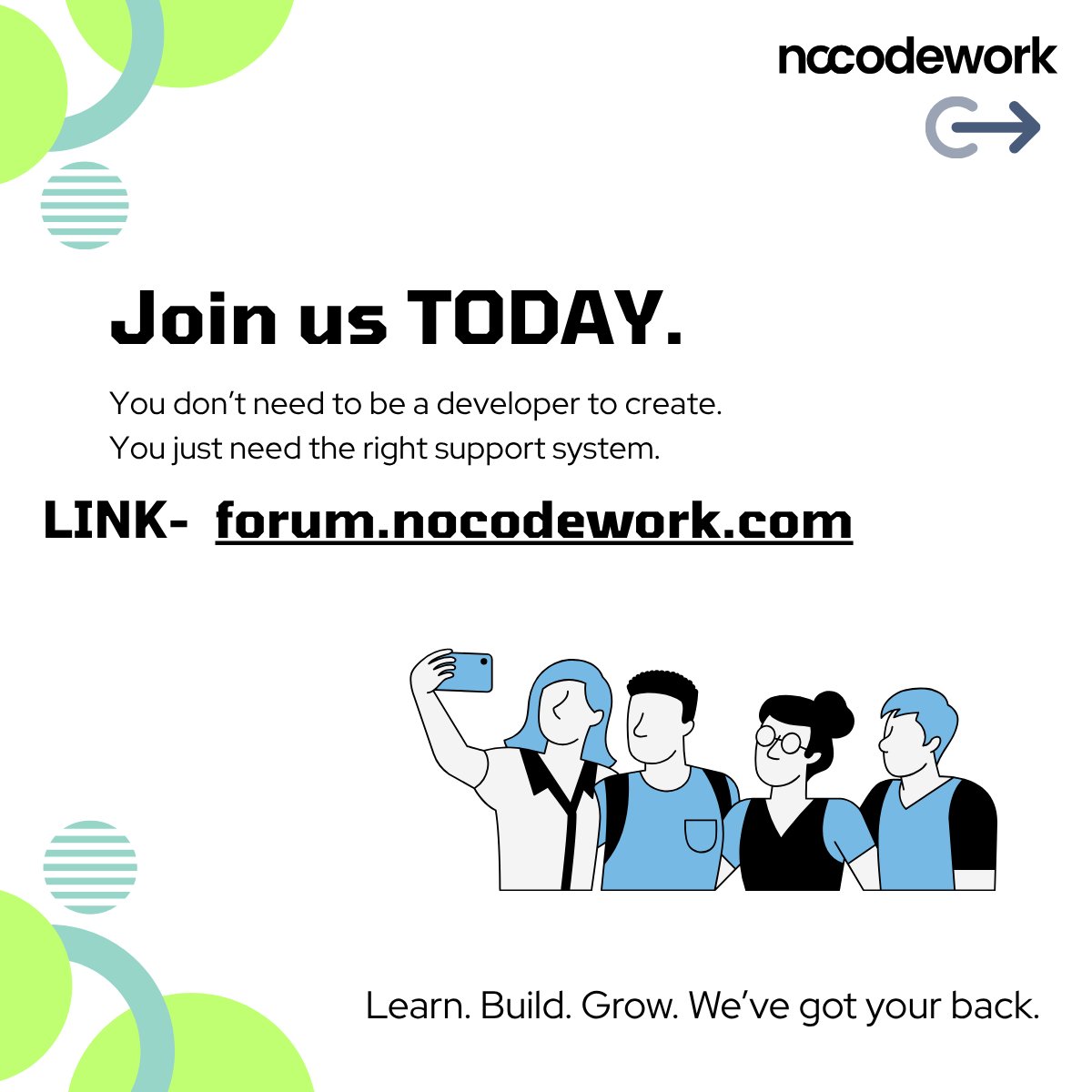 Nocode_work's tweet image. 👩💻 Whether you're restarting your career or just starting out, the NoCodeWork Forum is your safe space to learn, build & grow — without code.
✅ Beginner-friendly
✅ Real feedback
✅ Weekly challenges
Join now → forum.nocodework.com
#NoCode #WomenInTech #NoCodeWork
