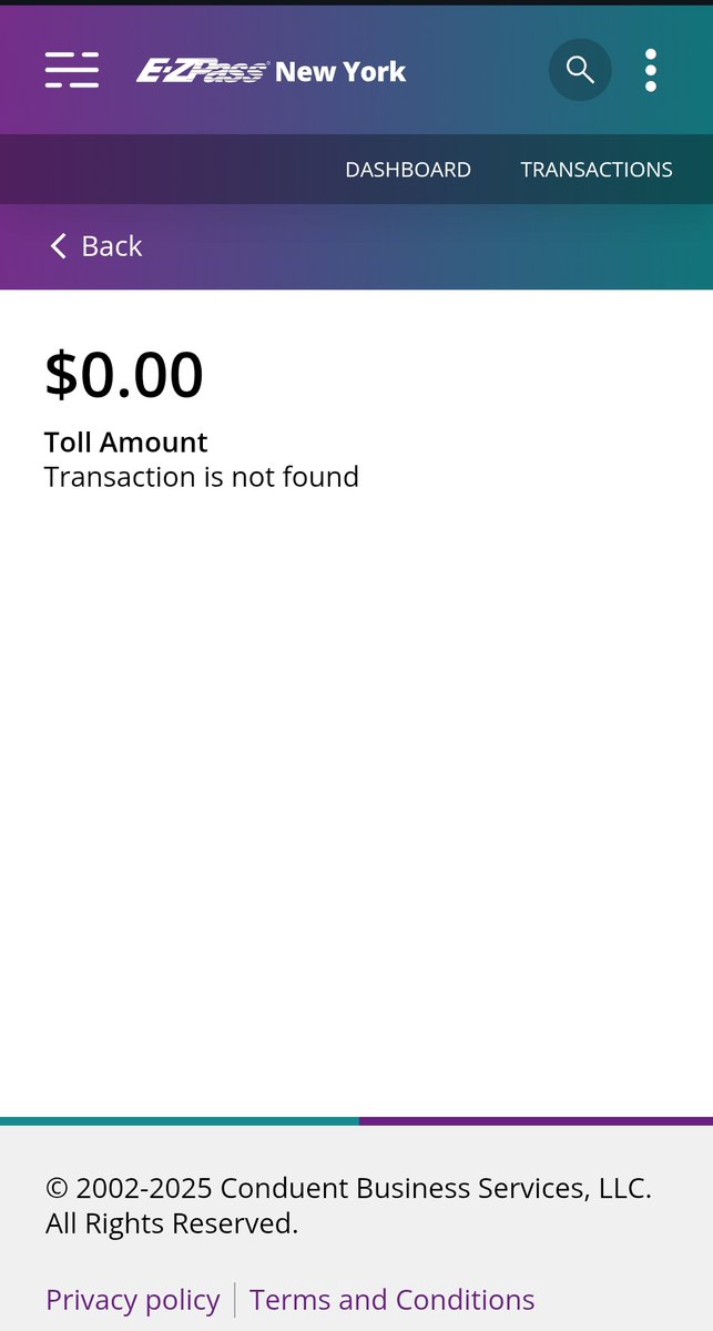 SlimTrimSound's tweet photo. And THEN I can't file a dispute in the app... and on the web version it doesn't even appear properly.  #Ezpass needs a RICO Charge atp @PIX11News @fox5ny @ABC7 @CBSNews please investigate and report on road closures  and unfair toll charges https://t.co/eOlQlTNxs7