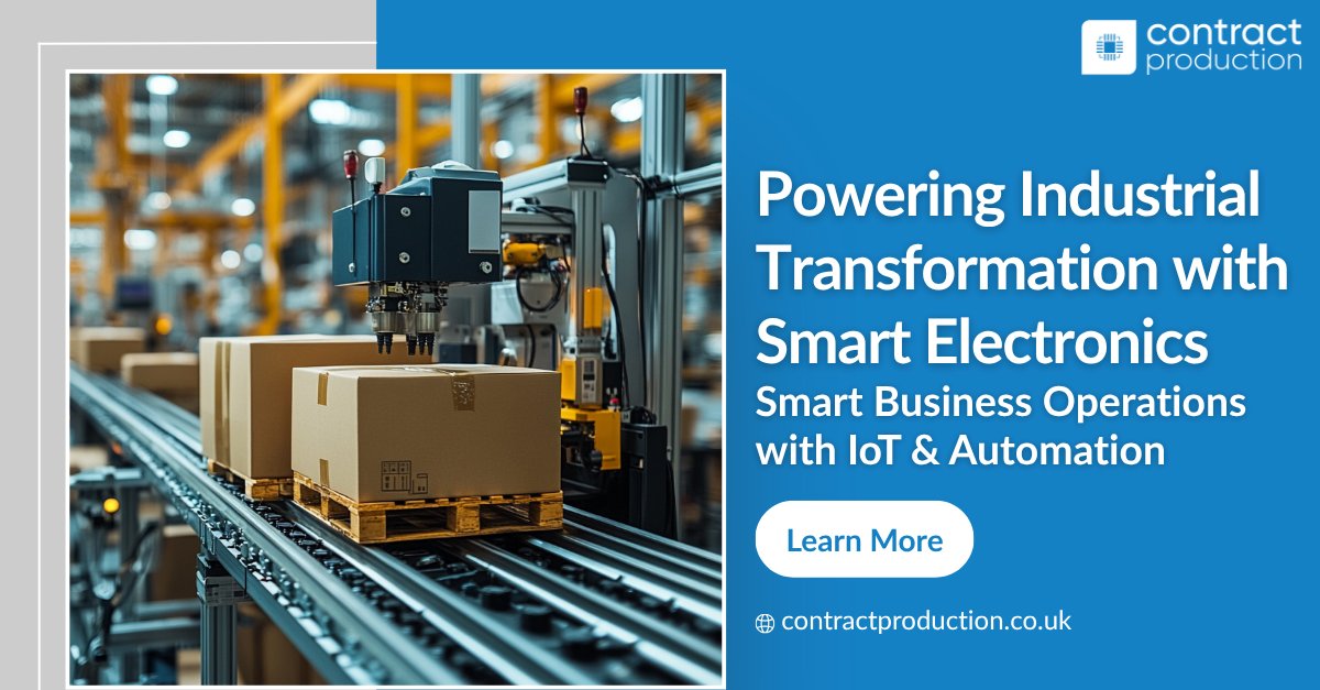 In today's connected world, IoT and automation are transforming business, driven by reliable electronics built to perform and scale.

At Contract Production, we deliver reliable electronics for industrial innovators worldwide.🌍
 
🔗 learn more: contractproduction.co.uk