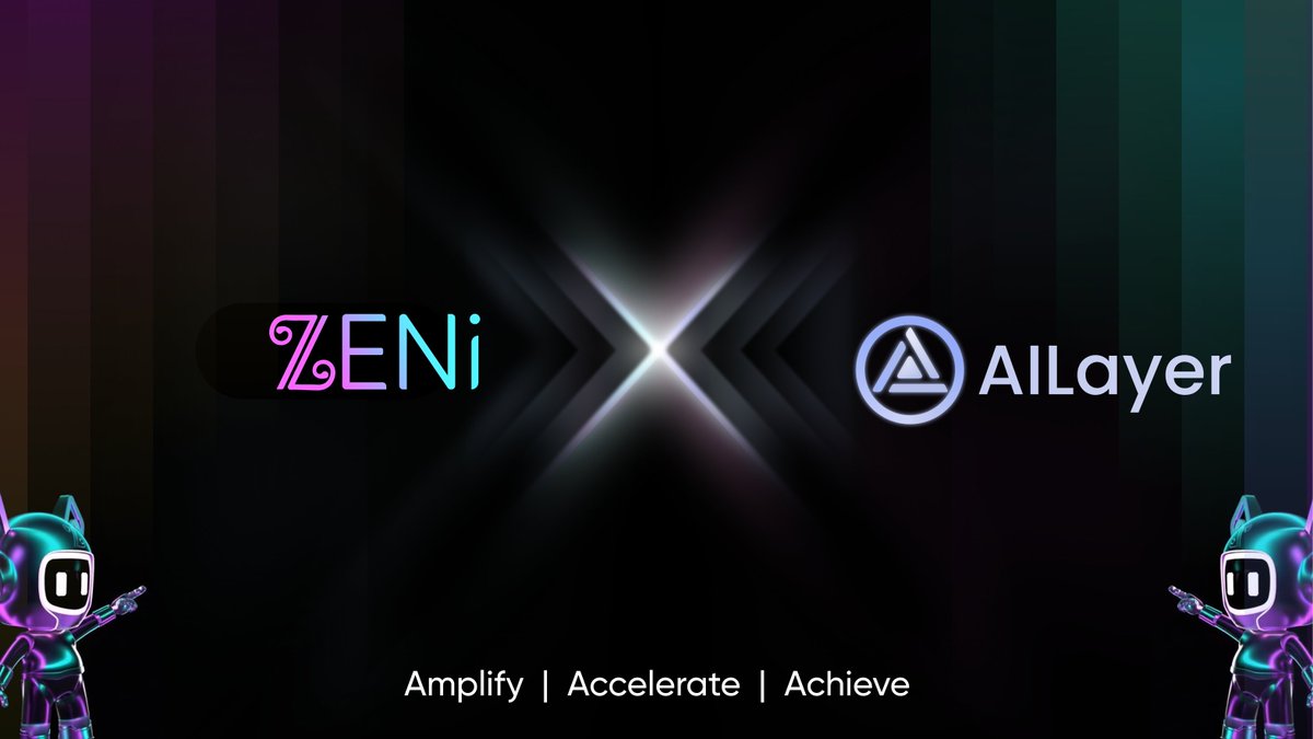 ZENi_io's tweet image. 🤝 ZENi x @AILayerXYZ
AILayer is pioneering the first Bitcoin Layer 2 built to scale AI applications — fusing the security of BTC with the intelligence of AI.
AILayer pioneers the integration of AI and Web3 with a powerful ZK-EVM & L1 fraud-proof tech stack, scalable AI…