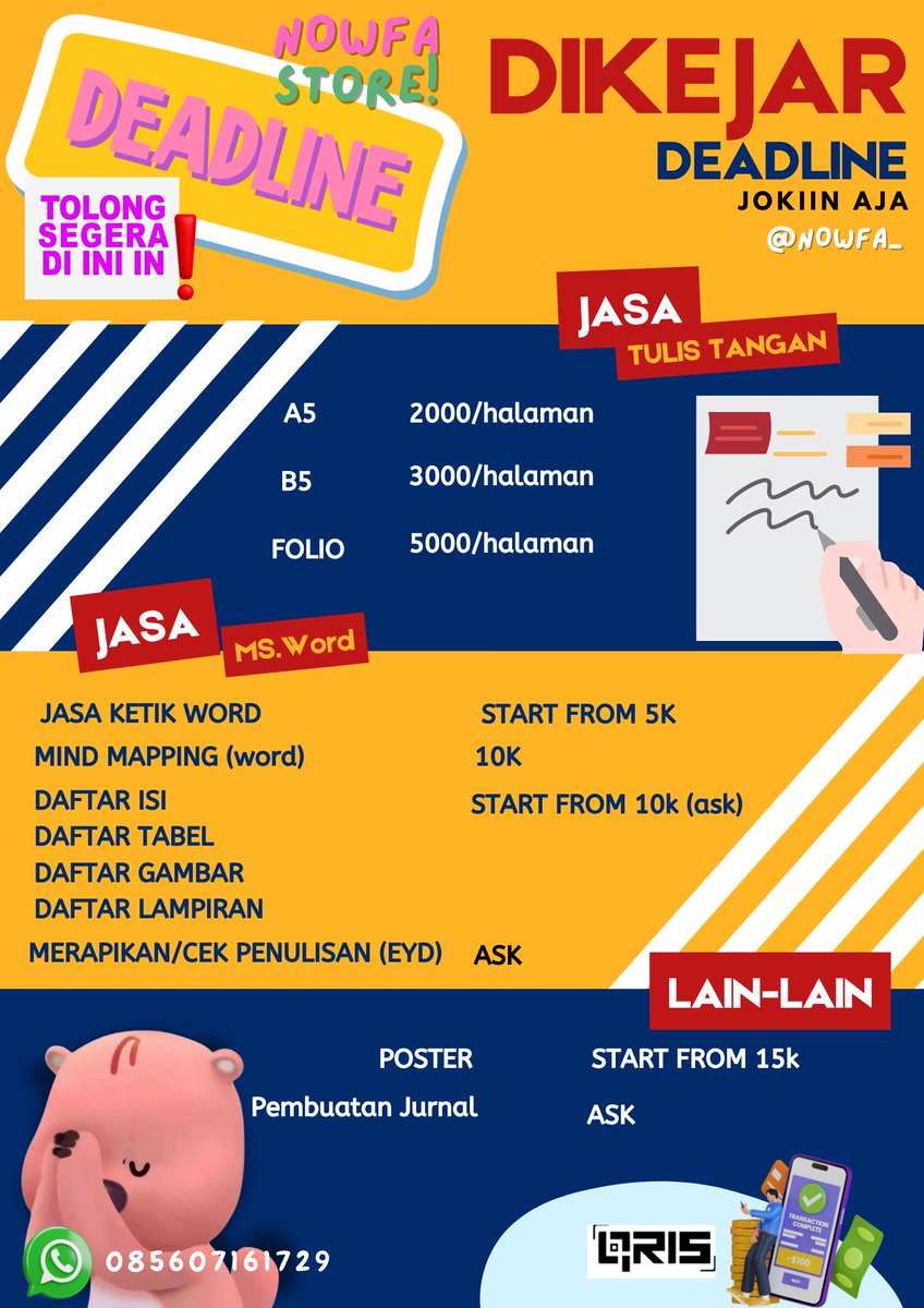 Nowfstore- JOKI TUGAS tweet media