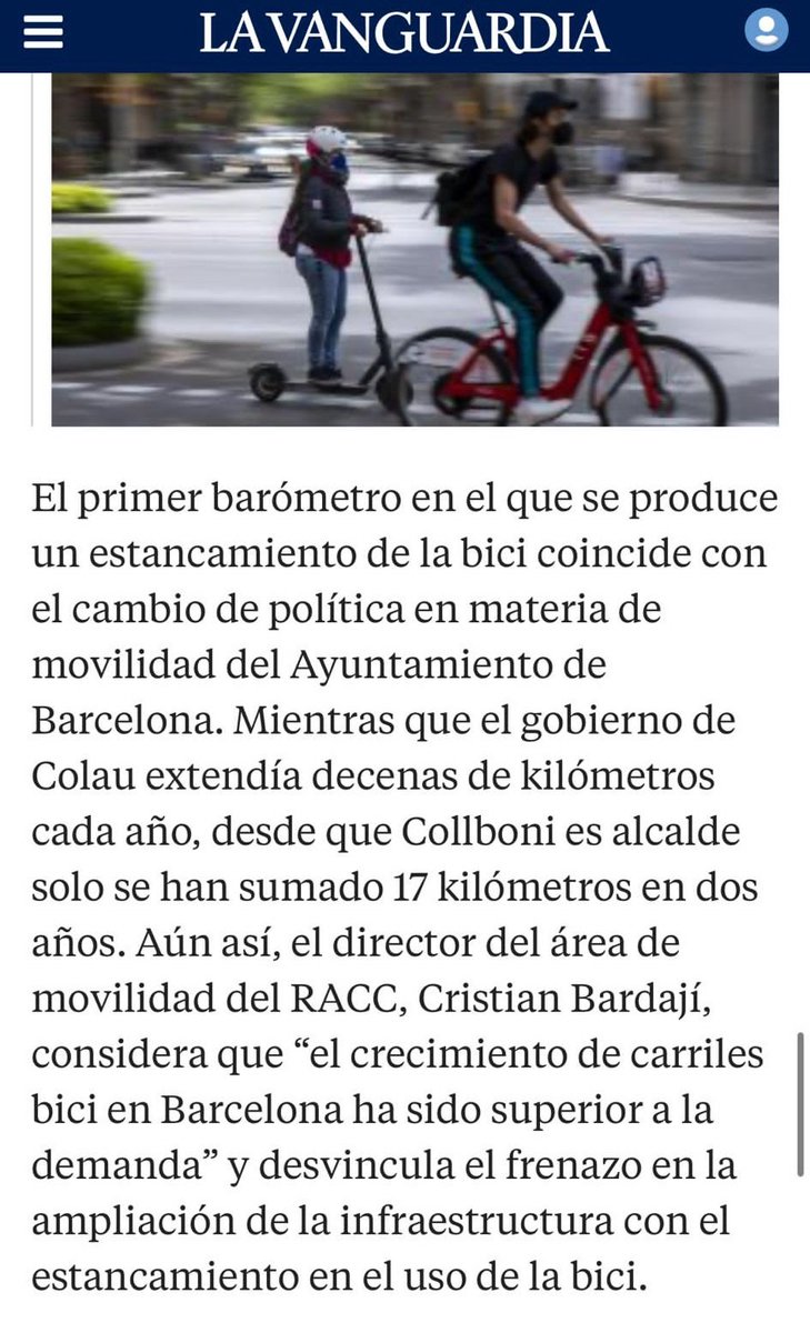 <a href="/bicicletabcn/">Genís</a> <a href="/EnbicixBCN/">En bici x Barcelona</a> <a href="/mobilitat/">AmpostaMobilitatResponsable</a> No ho diu el RACC però sí <a href="/LaVanguardia/">La Vanguardia</a>