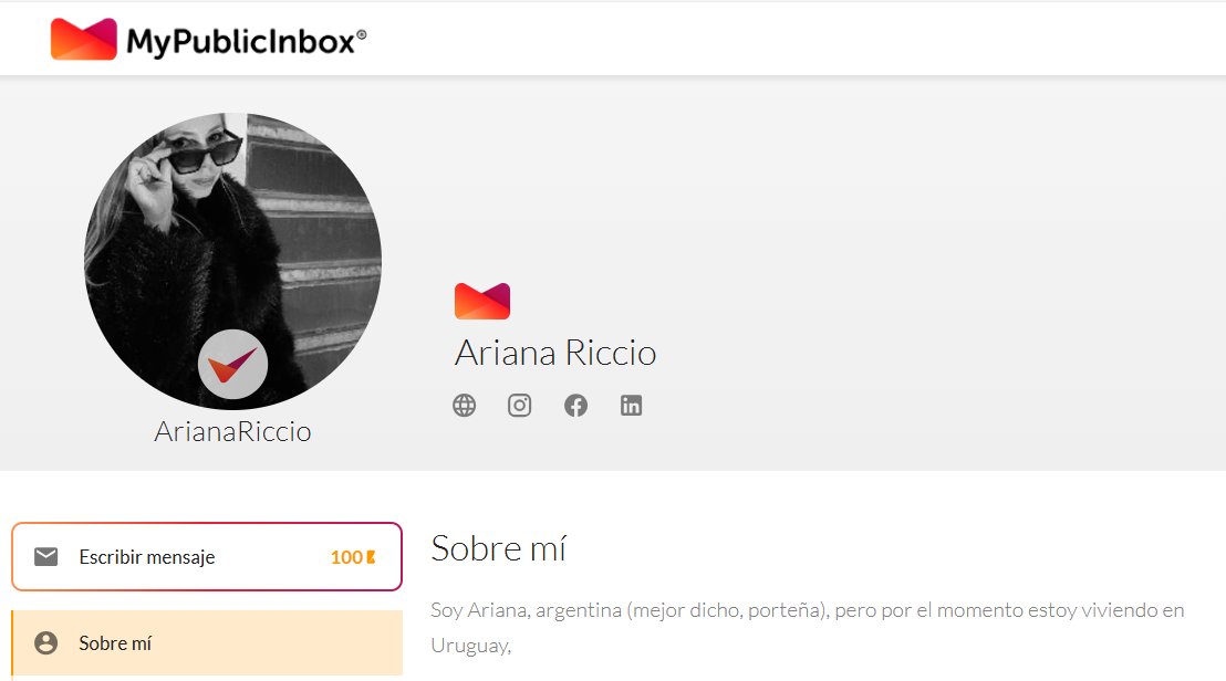 mypublicinbox's tweet image. Hoy damos la bienvenida a la plataforma a Ariana Riccio, correctora de textos y redacción de contenidos, le apasiona que los textos cuenten cosas y que a la gente les lleguen y recuerden. Descubre más sobre ella en… mypublicinbox.com/ArianaRiccio