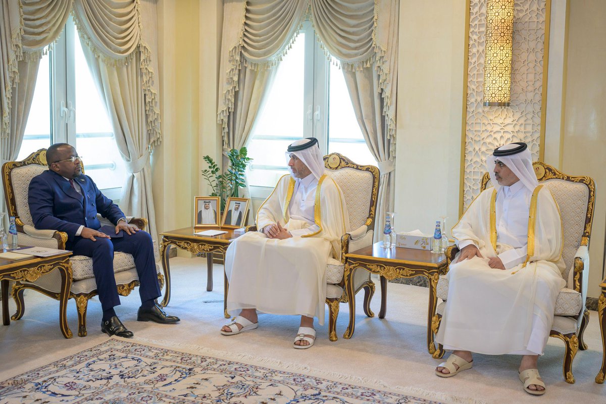 afrikarabia's tweet photo. #RDC #Rwanda Alors que les discussions se poursuivent à #Doha entre #M23 et gvt congolais, le ministre de l'Intérieur qatari a rencontré successivement ses homologues congolais, Jacquemain #Shabani, et rwandais, Vincent #Biruta, tous deux observateurs des négociations en cours. https://t.co/d9quxP5xfE