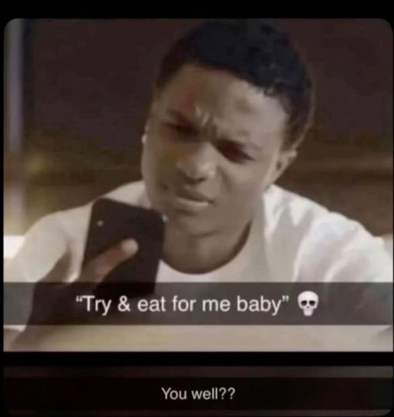 Even Wizkid  knows. 😂