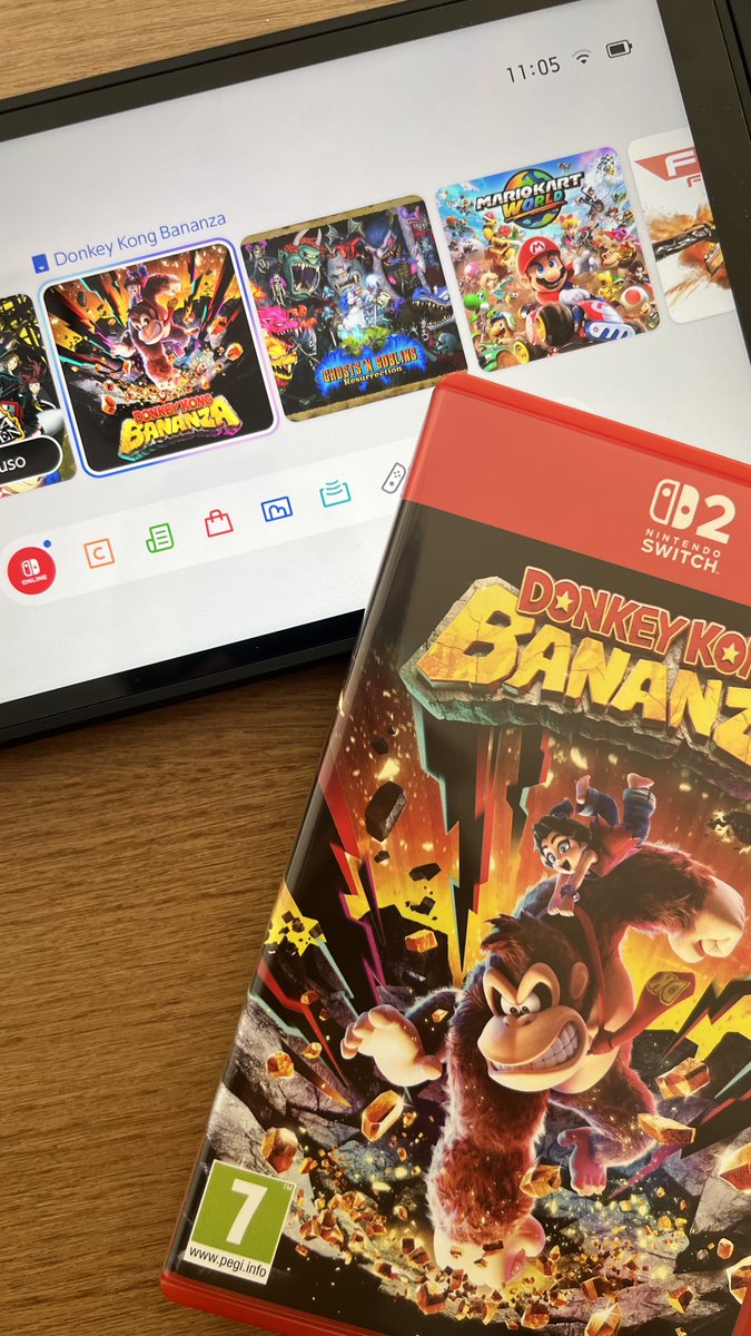 RetroGameLoveP1's tweet image. ¡Queda inaugurado oficialmente el Día del Mono! 🎉🙈 #DonkeyKongBananza