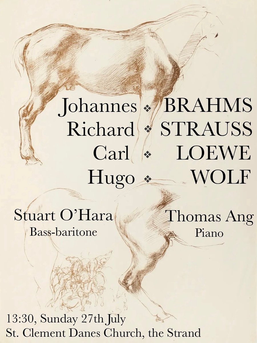 ohasm1's tweet image. Wee recital at @DanesChurch next Sunday (27th, 13:00 - suggested donation £10)
Lots’o’lieder.
More summer singing listed on stuartohara.wixsite.com/bass-baritone