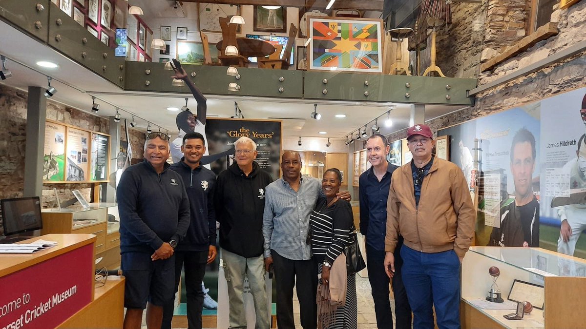 SomersetCricketMuseum (@somcrickmuseum) on Twitter photo Somerset Cricket Museum
After such an inspiring QandA at Walkers and Talkers it was a delight to welcome Roland Butcher, his wife and Mustafa Shaikh and his guests to the <a href="/somcrickmuseum/">SomersetCricketMuseum</a> on Tuesday.
Thank you Perry Rendell for organising the successful event. Somerset Cricket Museum
After such an inspiring QandA at Walkers and Talkers it was a delight to welcome Roland Butcher, his wife and Mustafa Shaikh and his guests to the <a href="/somcrickmuseum/">SomersetCricketMuseum</a> on Tuesday.
Thank you Perry Rendell for organising the successful event.