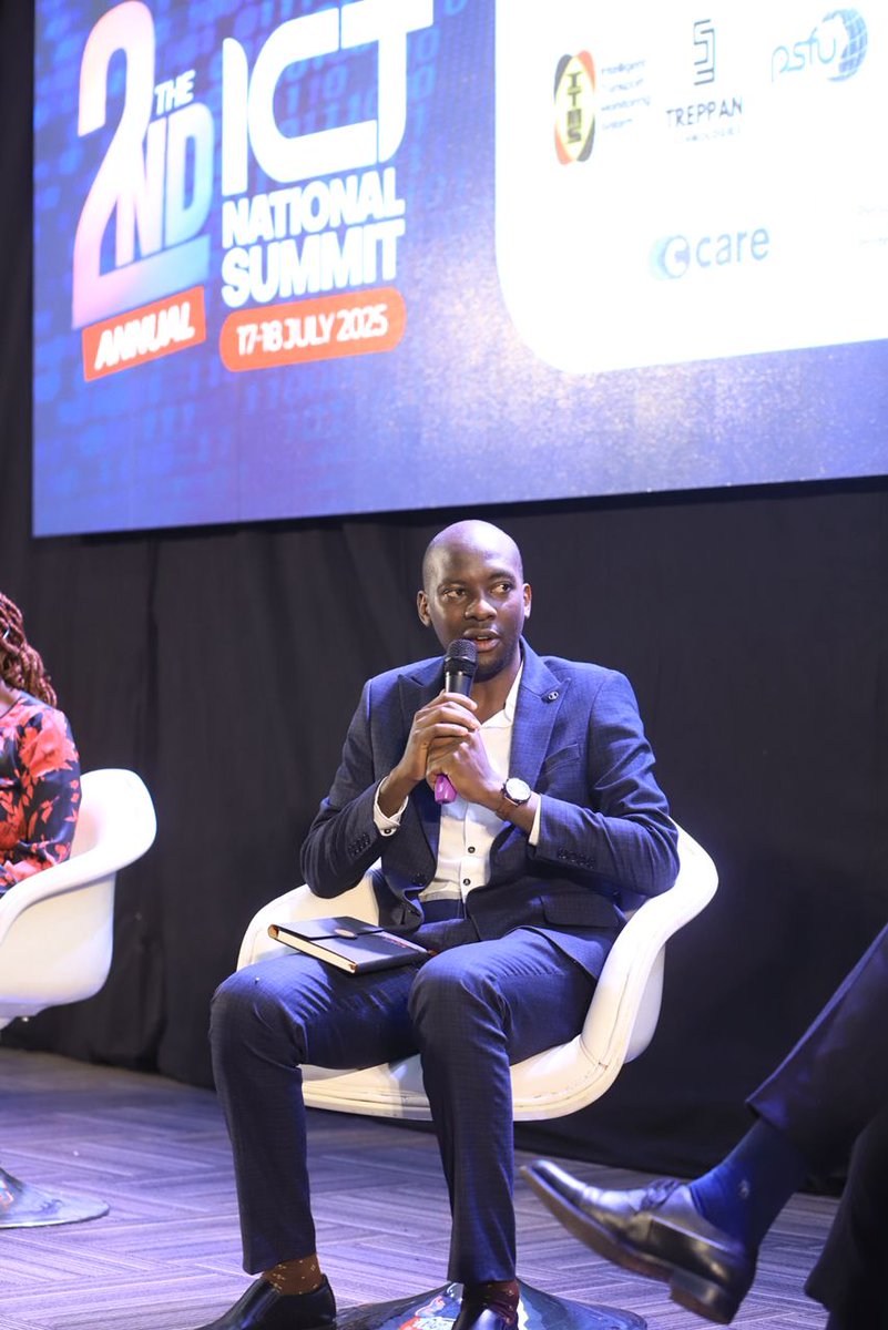 UICTug's tweet image. At the 2nd #NationalICTSummitUg by @ICTAUg , the EduTech Panel delves into the theme: “AI Meets the Blackboard – Building a Future-Ready Workforce from the Classroom Up.” The session is moderated by Michael Niyitegeka (@niyimic), Director at @refactory_acad, and brings together a…