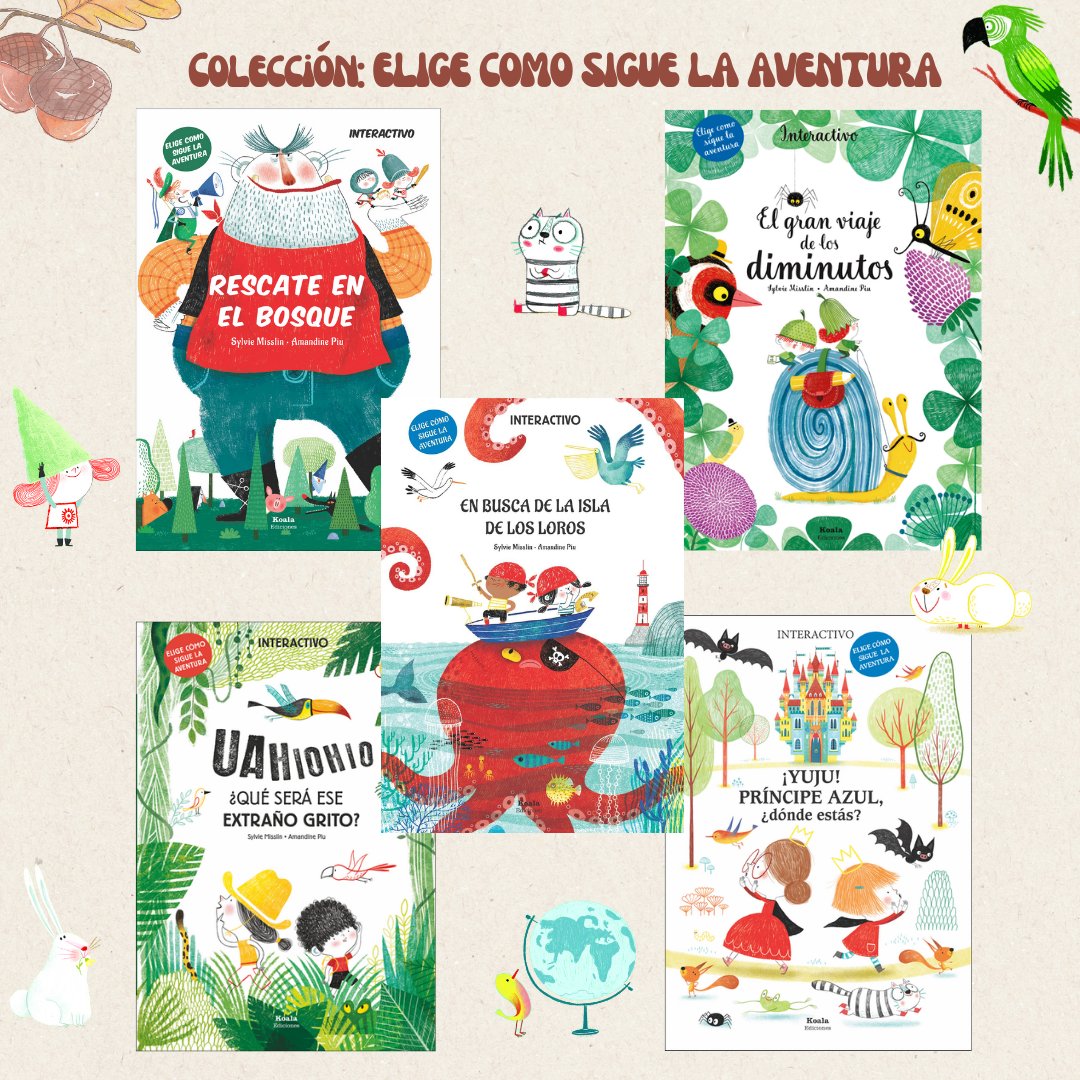 Descubre la colección en la que cada decisión es el comienzo de una gran aventura. Junto a sus personajes, niños a partir de 4 años atravesarán bosques, visitarán islas y castillos o conocerán a los seres más pequeños que han  visto nunca.