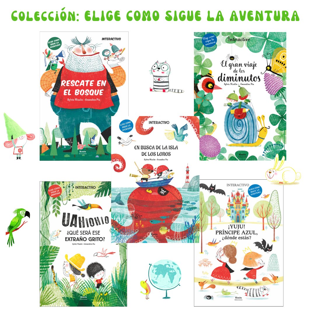Descubre la colección en la que cada decisión es el comienzo de una gran aventura. 
Junto a sus personajes, niños a partir de 4 años atravesarán bosques, visitarán islas y castillos o conocerán a los seres más pequeños que han  visto nunca.
Búscalos en tu #librería de confianza.