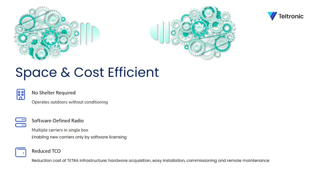 Some weeks ago, we unveiled our innovative GBS (Green Base Station) — a next-generation #TETRA base station that reduces energy consumption by up to 70% through the use of #ArtificialIntelligence and #MachineLearning

> teltronic.es/en/teltronic-u…