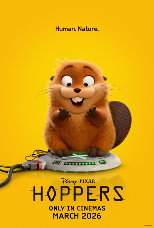 Check out the new poster for 'Hoppers'! The action-packed animation tells the story of Mabel, who excitedly tries new technology that allows her to communicate with animals. This latest Disney and Pixar collaboration, directed by Daniel Chong, is out on the 6th of March. #Hoppers