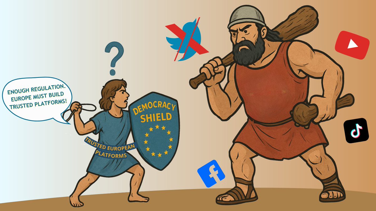 🛡️ Europe must move from defence to action. We need Trusted European Platforms that protect democracy, not just regulate toxic networks.
⚔️ This is our David vs Goliath moment. And yes, David won.
🔗 Read more: lnkd.in/dWk8_5D5
#TrustedEuropeanPlatforms #DemocracyShield