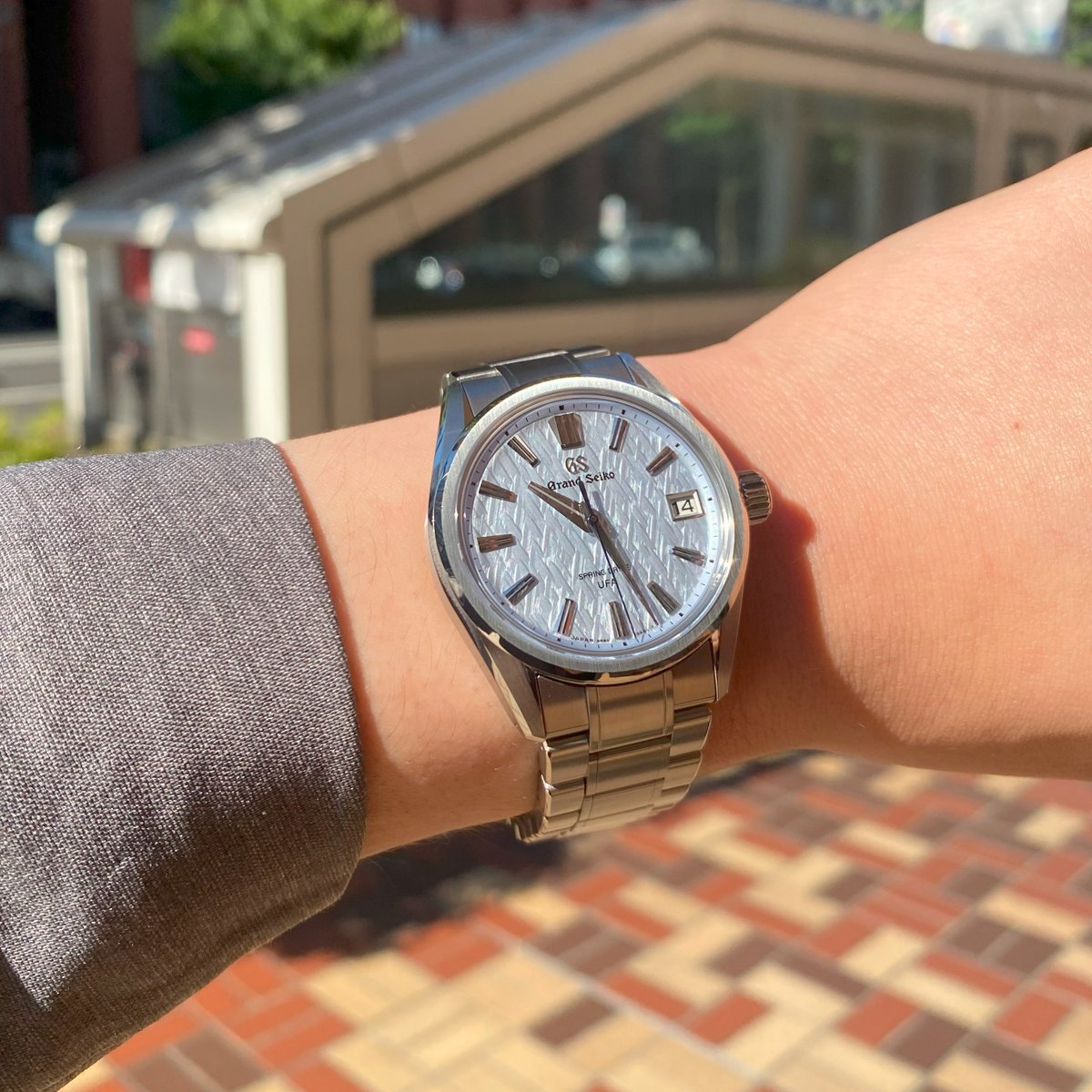 GracisOnline's tweet photo. 撮影でつけたSLGB003がきれいすぎる!
#GrandSeiko #グランドセイコー #SLGB003 #SpringDrive #スプリングドライブ #UFA https://t.co/eM0bWcc3ve