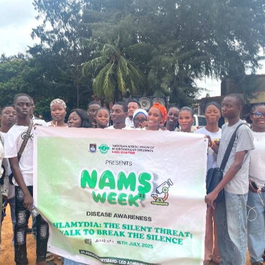 "NAMS Week kicked off with Disease Awareness Day! We learnt about Chlamydia and preventions. Shout out to our President, Comr.Oladokun Feyisayo for this amazing program. The event was fun &amp; educational. Big thanks to the association for organizing! #NAMSWeek #DiseaseAwareness