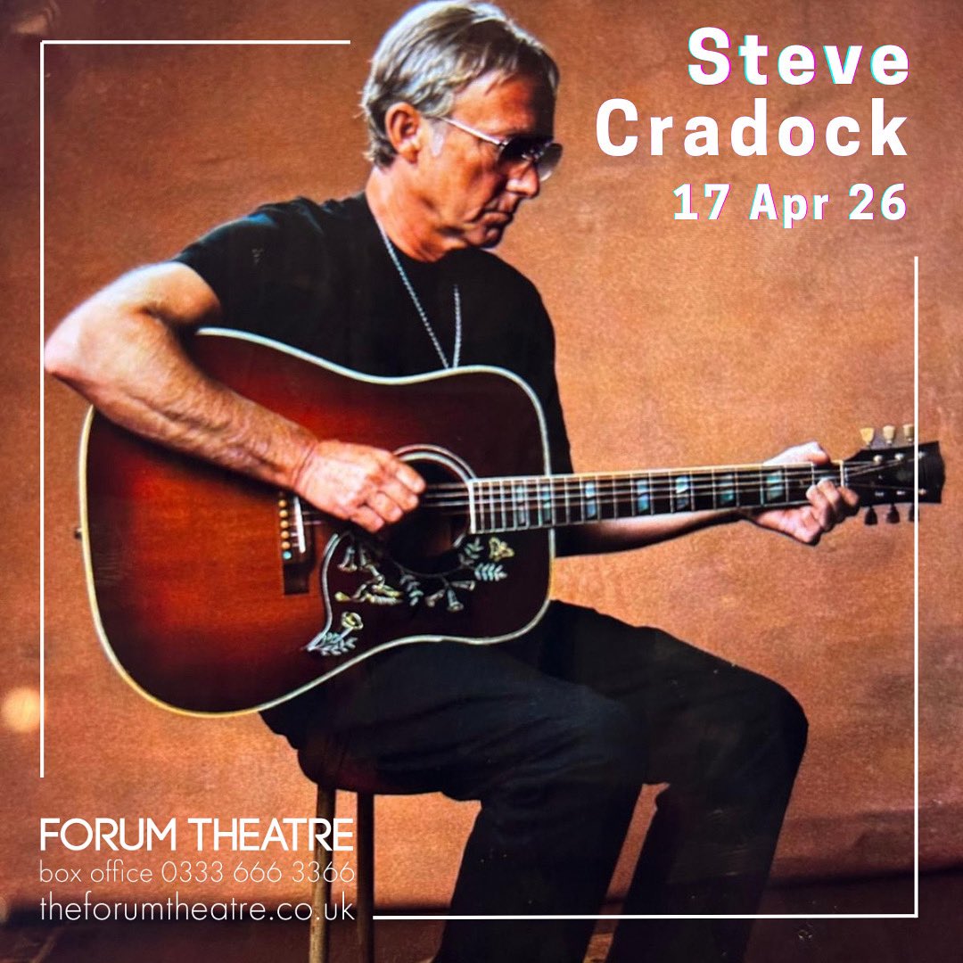 📣 We’re very excited to announce 
An 𝐄𝐯𝐞𝐧𝐢𝐧𝐠 𝐖𝐢𝐭𝐡 𝐒𝐭𝐞𝐯𝐞 𝐂𝐫𝐚𝐝𝐨𝐜𝐤 featuring songs by Ocean Colour Scene here in April 2026✨
In his debut tour, Steve will be playing and singing hits from The OCS songbook and more.
⚠️TICKETS ON SALE 10AM FRIDAY 18TH⚠️