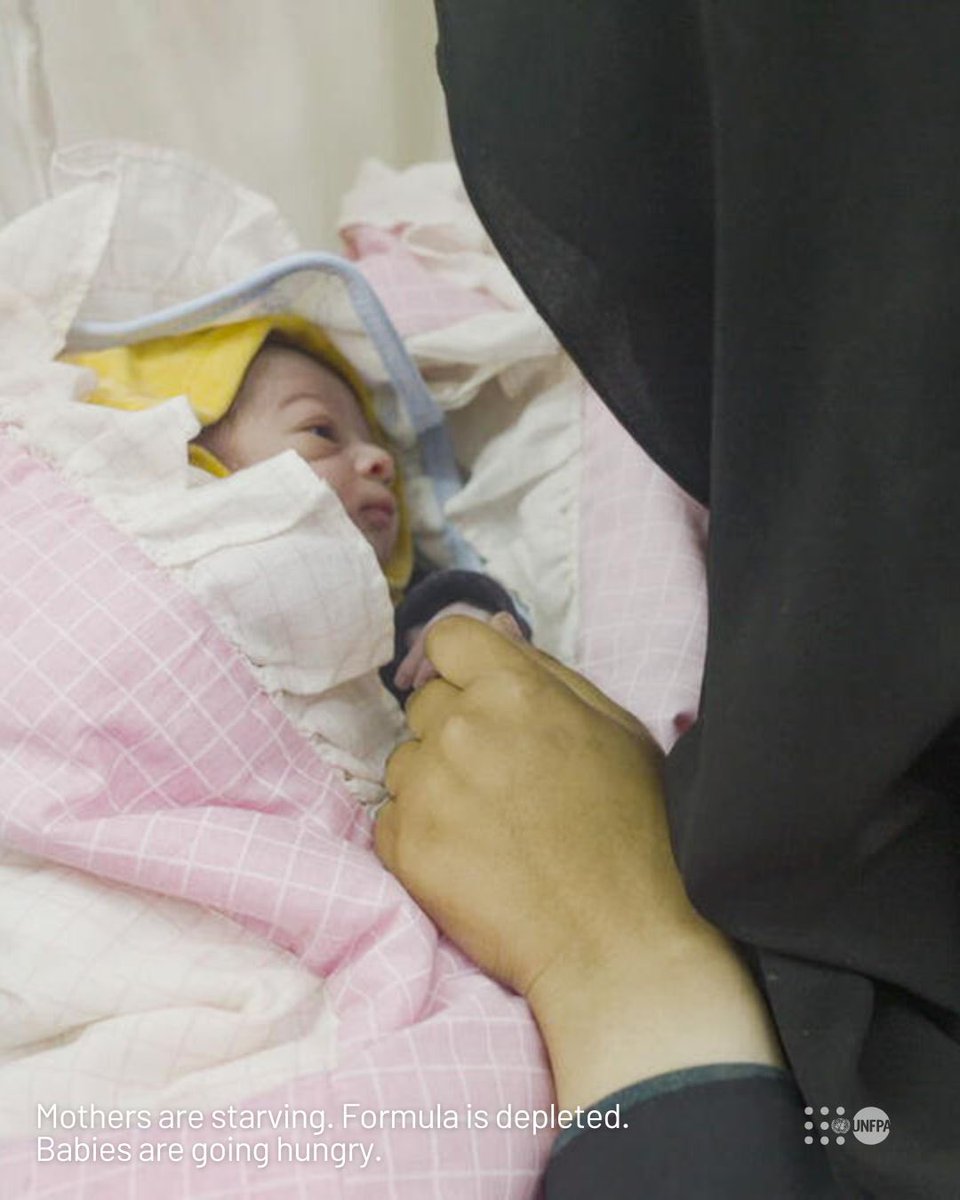 UNFPA_ASRO's tweet image. In #Gaza, women and girls are pushed beyond survival.
No fuel, no food, no medicine.
Mothers deliver in darkness.
50,000+ pregnant and breastfeeding women face starvation.
Newborns at risk.
This is not just a health crisis—it’s a crisis of humanity.