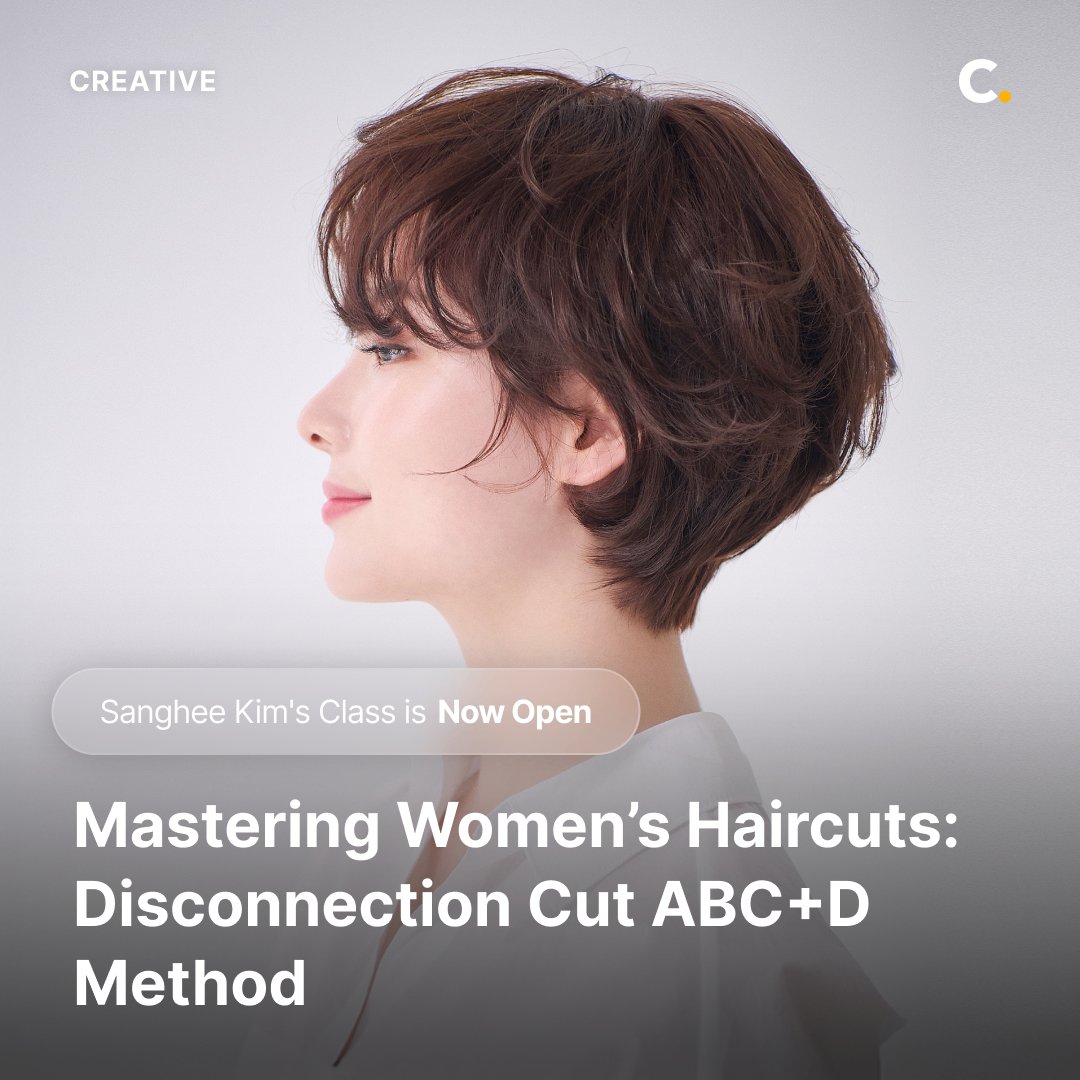 colosoglobal's tweet image. Hair Designer Sanghee Kim's class “Mastering Women's Haircuts: Disconnection Cut ABC+D” is now open for viewing!
Perform every cut with precision using intentional techniques that balance structure, volume & individuality.
Through this class, learn the core techniques of the…