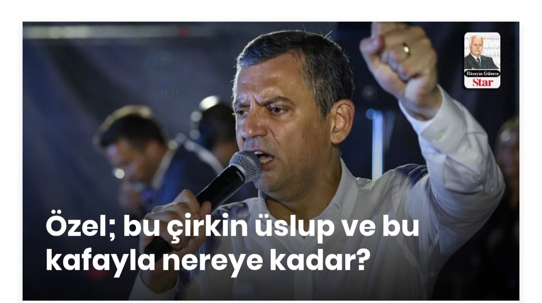 Aklını başına topla Özgür Özel.
Siyasette klinik vaka şüphelisi olma.
m.star.com.tr/yazar/ozel-bu-…