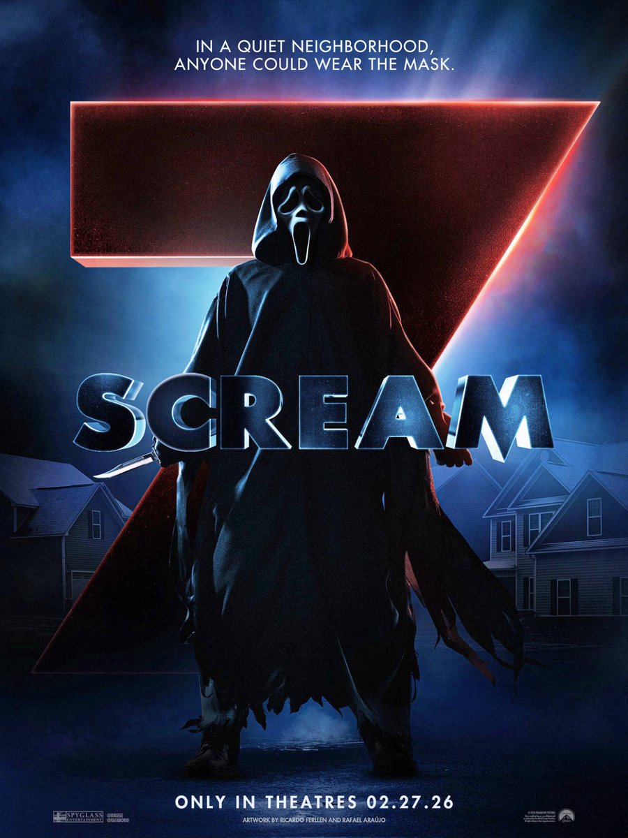 KuLt_ZiLLa's tweet image. SCREAM 7 is currently filming with original writer Kevin Williamson (I Know What You Did Last Summer) in the director’s chair - with the latest instalment in the renowned Slasher series scheduled for release on Feb 27th 2026!🔥

#scream #slashermovie #horror #thriller