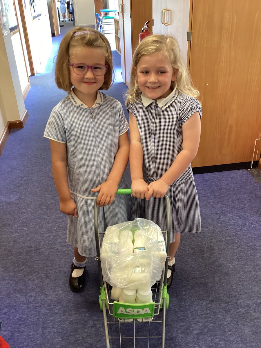 Reception milk monitors collecting the milk for the final time!!