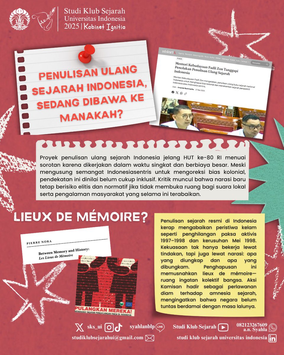 STUDI KLUB SEJARAH UI tweet media