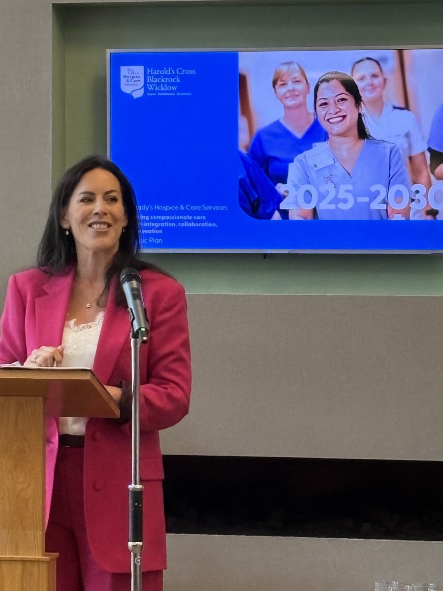 Minister Carroll MacNeill ⁦<a href="/roinnslainte/">Department of Health</a>⁩ officially launching ⁦<a href="/ourladyshospice/">Our Lady's Hospice & Care Services</a>⁩ Strategy 2025-2030 ⁦<a href="/ucdsnmhs/">UCD School of Nursing, Midwifery & Health Systems</a>⁩
