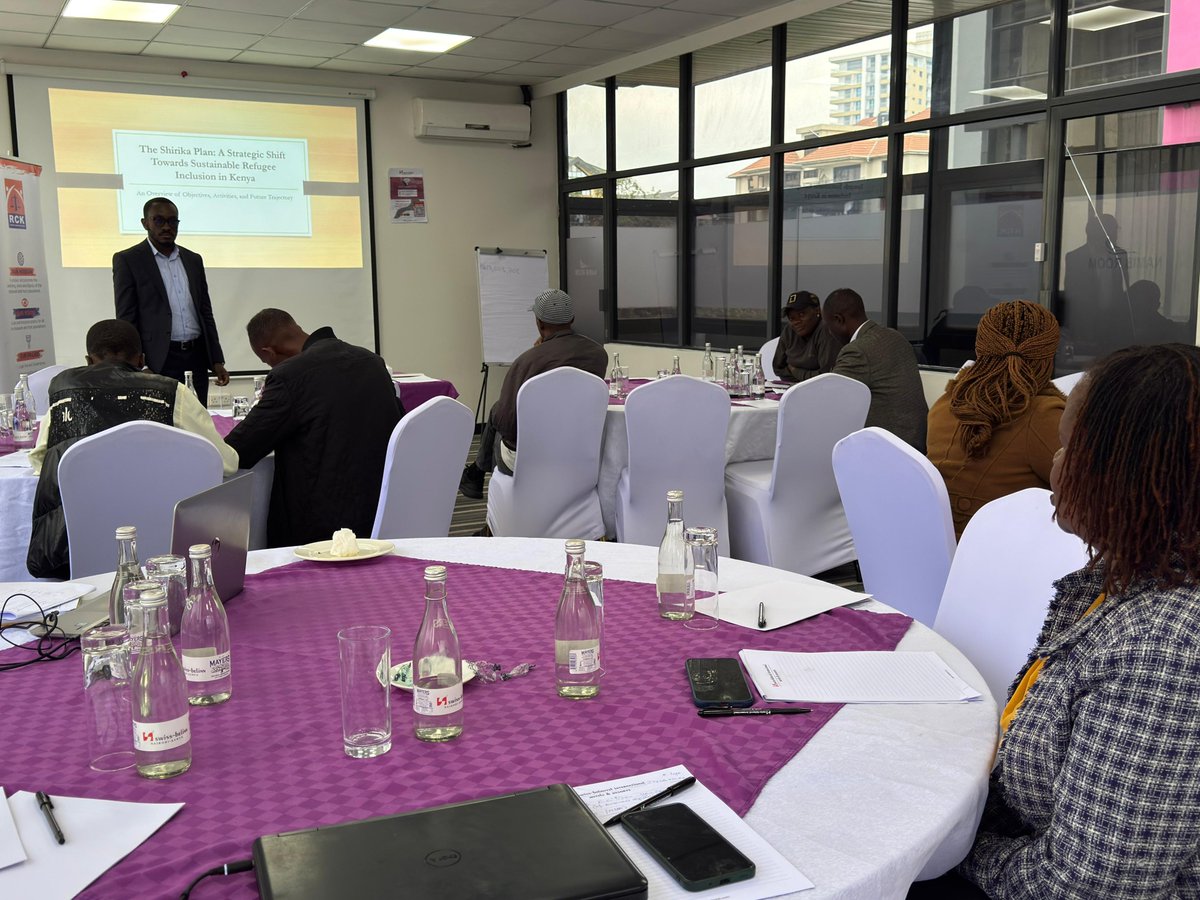 Kituo Cha Sheria (@kituosheria) on Twitter photo Our Legal Officer Caleb Mbugua shared progress on the SHIRIKA Plan at an <a href="/RCKKenya/">Refugee Consortium of Kenya (RCK)</a> -led roundtable on enhancing refugee access to work and doing business. The forum explored what’s working and charted solutions for self-reliance.
#AccessToJustice #LegalEmpowerment #RefugeeRights Our Legal Officer Caleb Mbugua shared progress on the SHIRIKA Plan at an <a href="/RCKKenya/">Refugee Consortium of Kenya (RCK)</a> -led roundtable on enhancing refugee access to work and doing business. The forum explored what’s working and charted solutions for self-reliance.
#AccessToJustice #LegalEmpowerment #RefugeeRights
