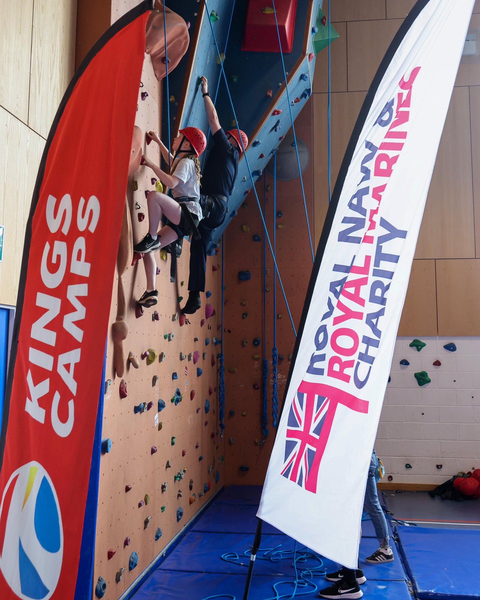 RNinScotland's tweet image. Children of Naval Base workers participated in this year’s Kings Camp, sponsored by the @RNRMC From July 7-18, kids were eager to make new friends and partake in activities designed to promote an active and healthy lifestyle. Cdr Jon Fletcher visited, joining in the fun.