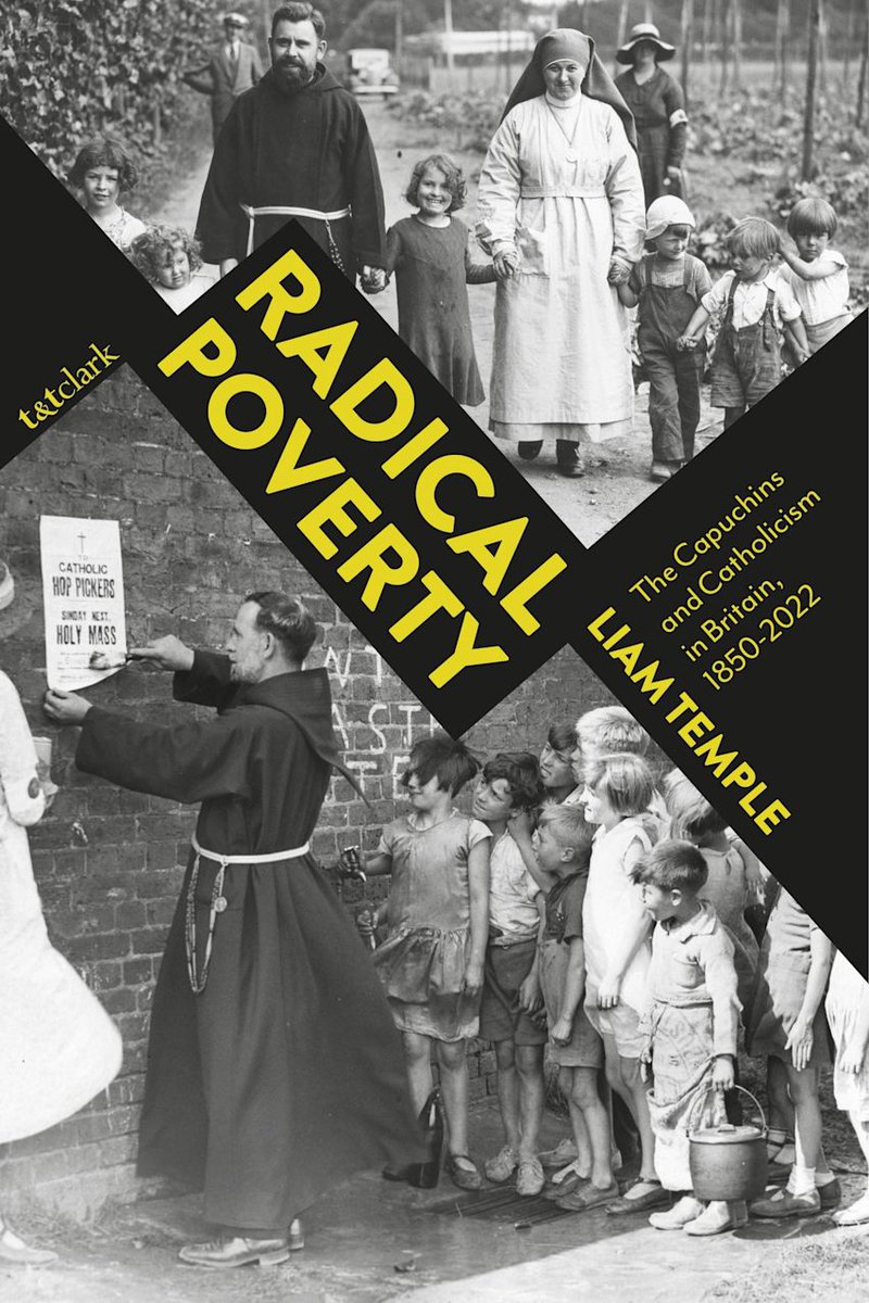 Delighted that my <a href="/BloomsburyBooks/">Bloomsbury Books UK</a> monograph is live on their website for pre-order, &amp; the stunning front cover has also been revealed, featuring two of my fave images from the archives! URL: bloomsbury.com/uk/radical-pov… #twitterstorians #history #catholicism #catholic #capuchin