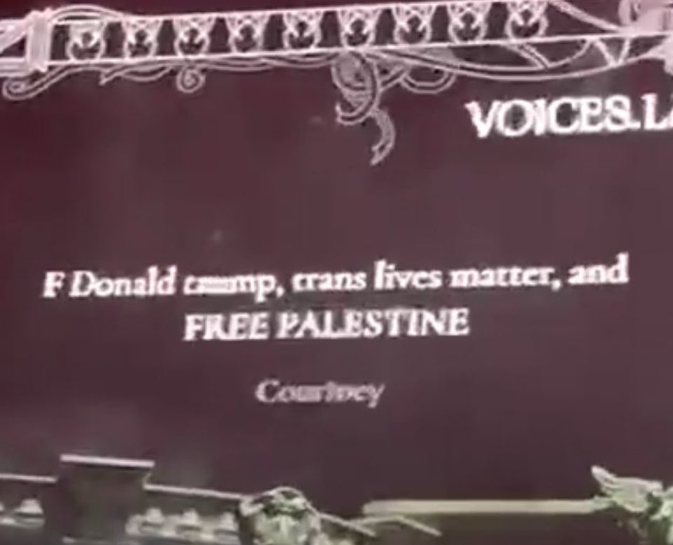 lipaxagb's tweet image. I love that at the gaga show fans put up messages on the screen, but some gaga stans acting like gaga approved this herself, she didn’t, and this is not her speaking out so stop saying it is, she has still yet to talk about Palestine. I’m sure there is some screening process…