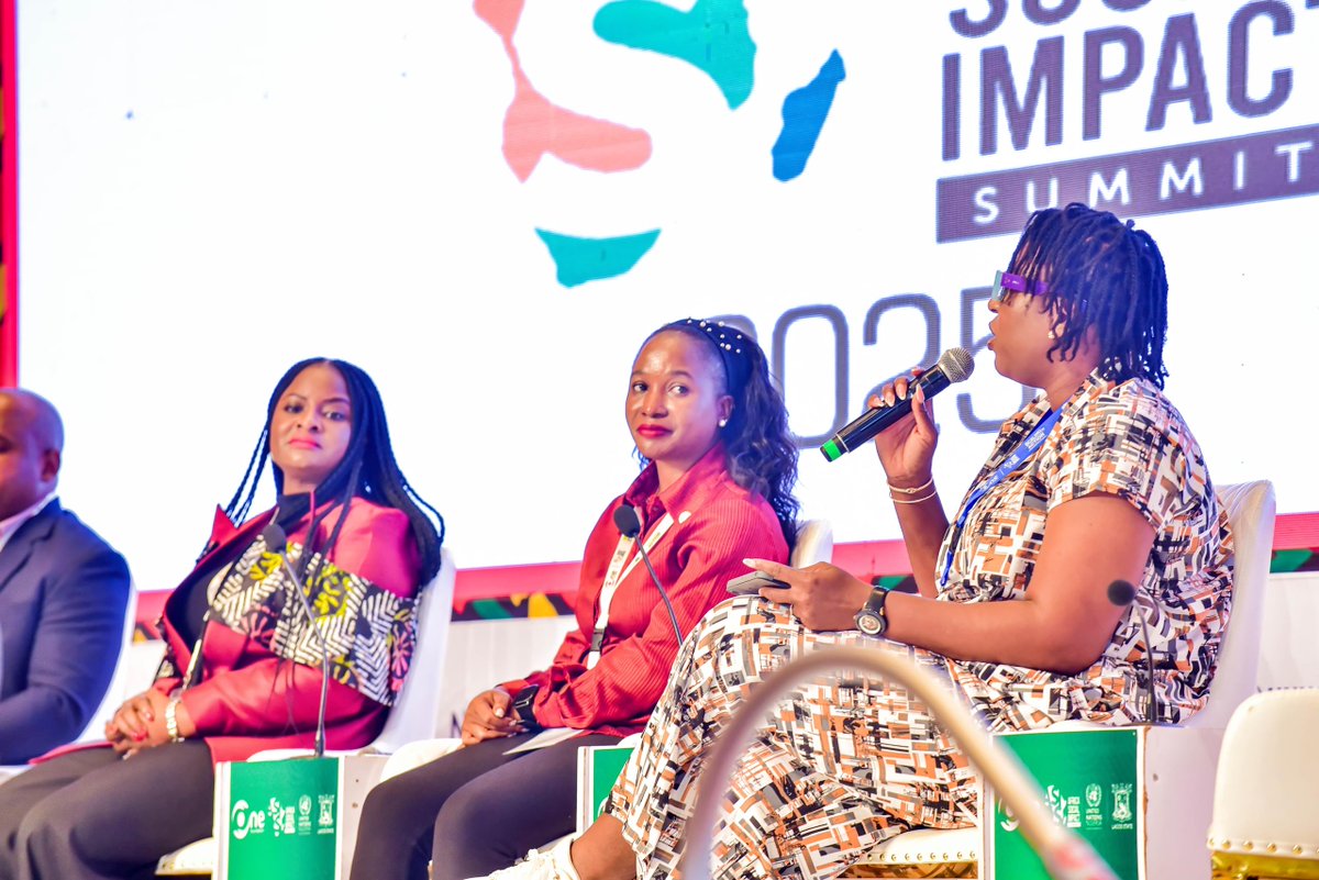 mkazipreneur's tweet image. #Throwback to last week in Lagos, where our lead @julieimmy joined our partner @GIZAfricanUnion at the panel for Africa Social Impact Summit & the private sector breakfast.
She spoke on our impact & called for intentional, collaborative ecosystem action.
