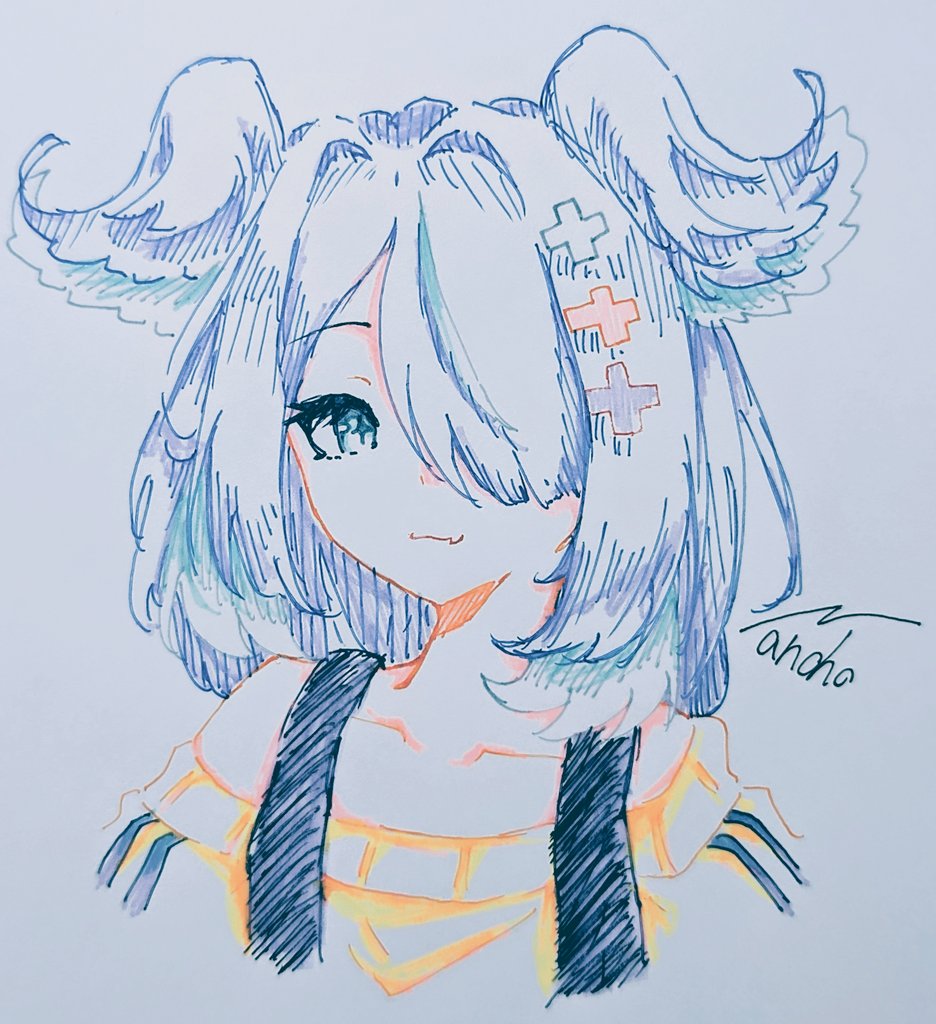 nanoho0421's tweet image. Ballpoint pen &amp;amp; marker
#pendorART #絵リーラ