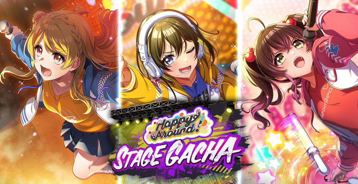 D4DJ_game_EN's tweet image. 📢Less than 24 hours until the Happy Around! STAGE GACHA ends!
📆Gacha Period:
Jul. 16 2:00 AM~Jul. 28 1:59 AM UTC
▼Download for Free! 🎮
app.adjust.com/p47dbzw
#D4DJ #GroovyMix