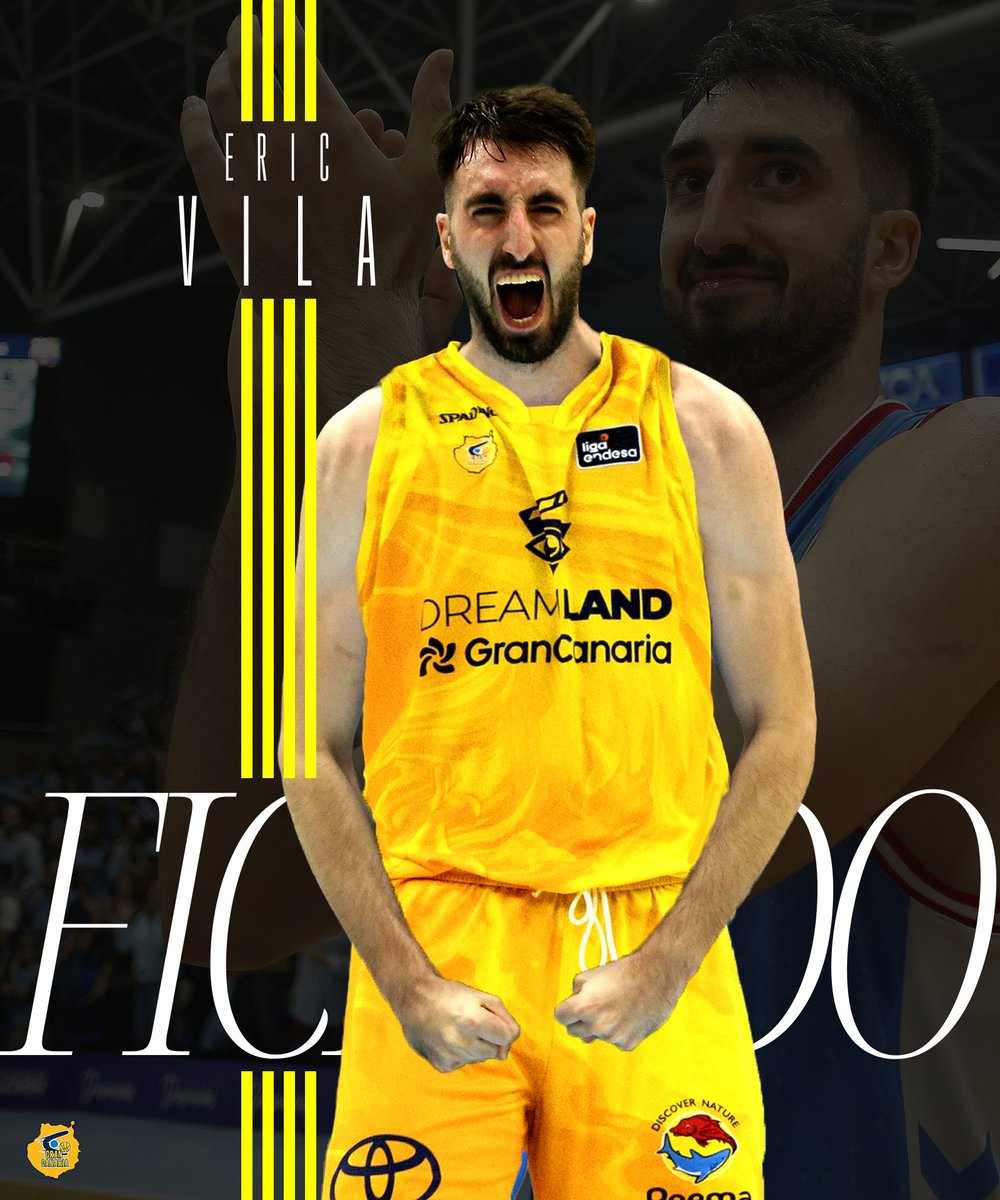 GranCanariaCB's tweet image. 📝 El Dreamland Gran Canaria se hace con los servicios de Eric Vila.
▪ El ala-pívot catalán llegará a la isla para defender la elástica amarilla las dos próximas temporadas.
➡ cbgrancanaria.net/news/el-dreaml…