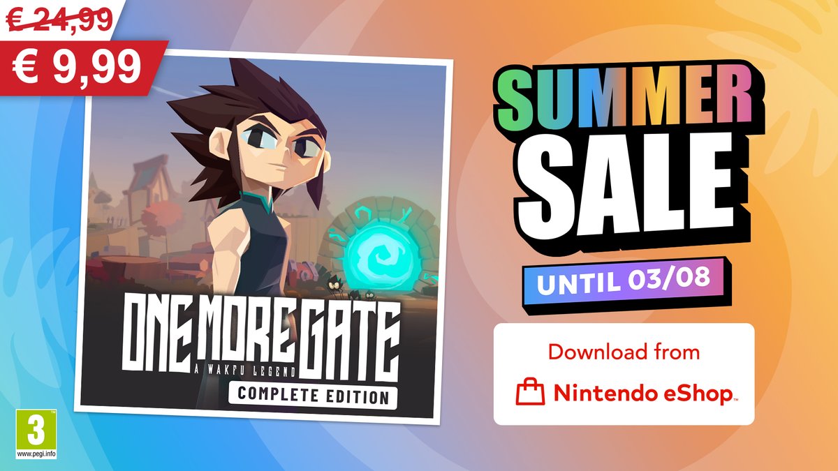 AnkamaGames's tweet image. 🇫🇷 Les soldes du Nintendo eShop sont là ! 🔥
🤑 Profitez dès maintenant et jusqu'au 3 août prochain de réduction sur nos jeux One More Gate et Maliki : Poison of the Past !
🎮Seulement disponible en téléchargement sur le store.
--
🇺🇸 Nintendo eShop sales are here! 🔥
🤑 Enjoy…