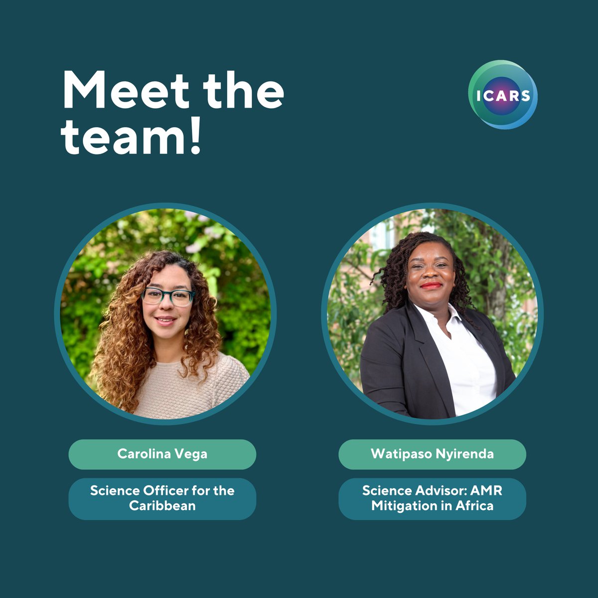 ICARS_global's tweet image. 👋 ICARS is pleased to welcome two new team members!
Get to know the ICARS team ➡️ bit.ly/46LyWNS
#AMR #GlobalHealth #OneHealth
