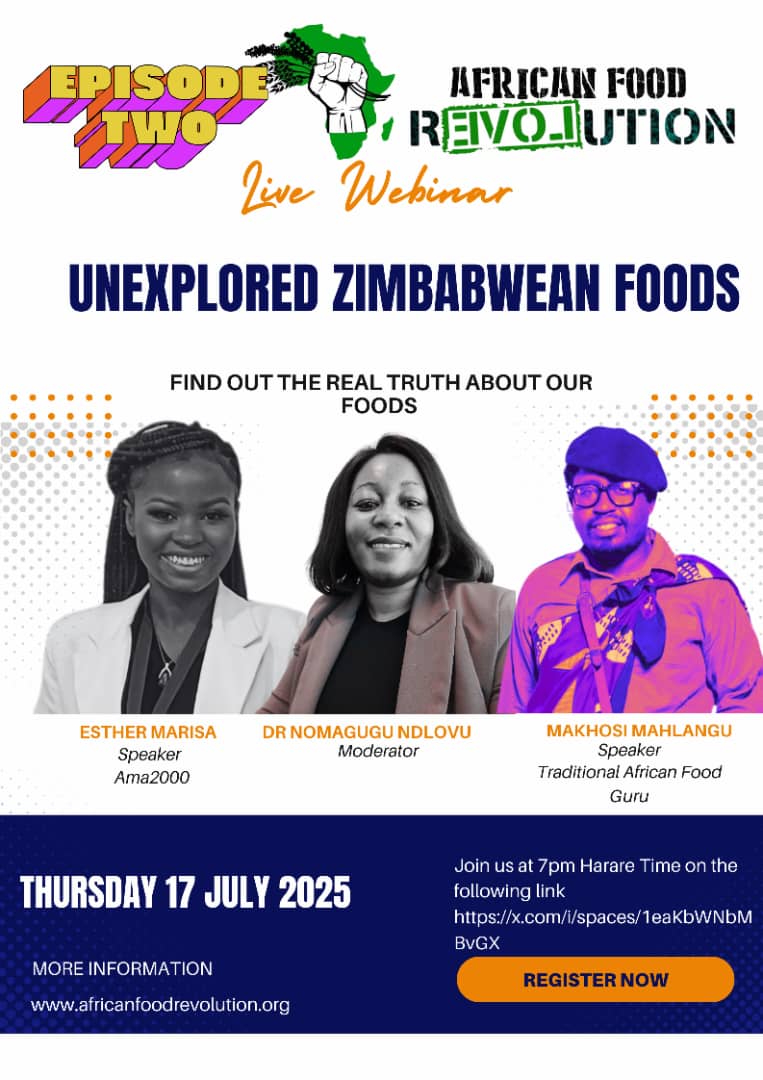 x.com/i/spaces/1lDxL… 
Have you ever wondered about the rich, untapped potential of Zimbabwean foods? Join us as we delve into Unexplored Zimbabwean Foods, uncovering the hidden narratives behind Zimbabwe's traditional food practices.
