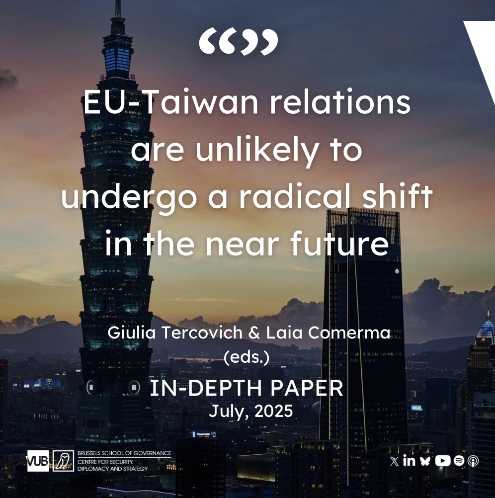 How can we assess EU member states' views of Taiwan? What role do trade and security considerations play in developing relations? We answer such questions in our In-Depth Paper: "Europe’s Eyes on Taiwan: Strategic Ties, Different Perspectives".

Read🔸 csds.vub.be/publication/eu…